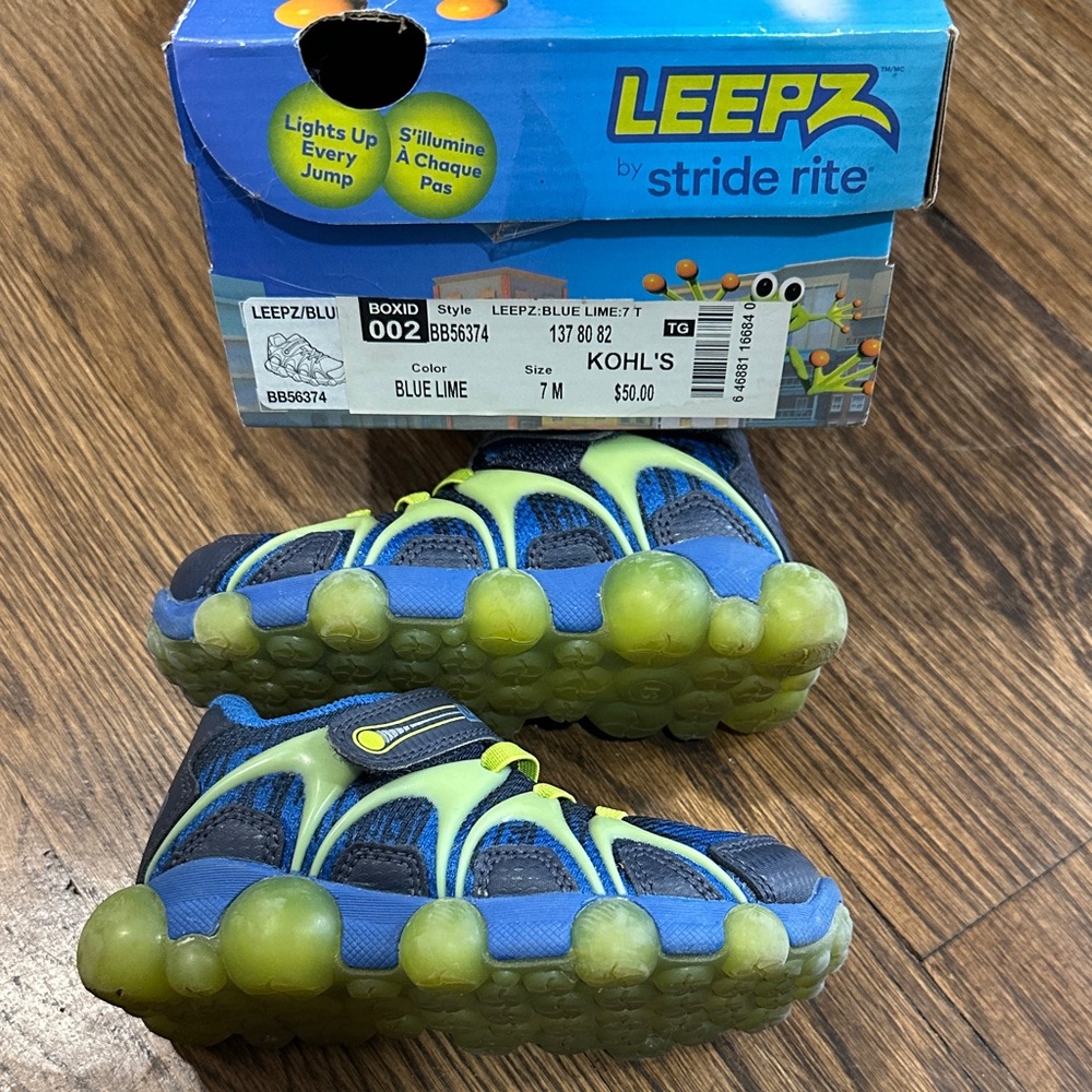 Stride Rite Leepz Sneakers - Blue and Yellow